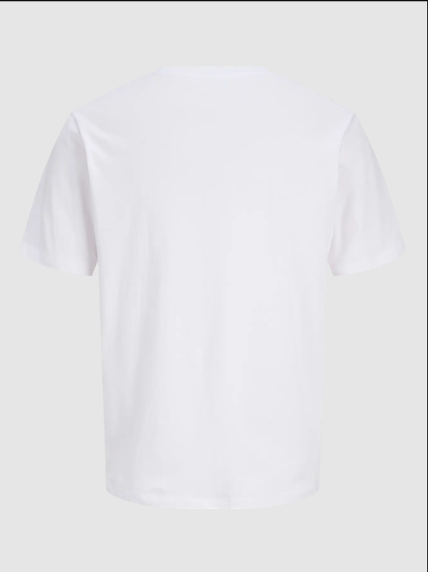 Jack & Jones JJDEVIN DAYTONA Logolu Erkek Beyaz Tişört 12290173