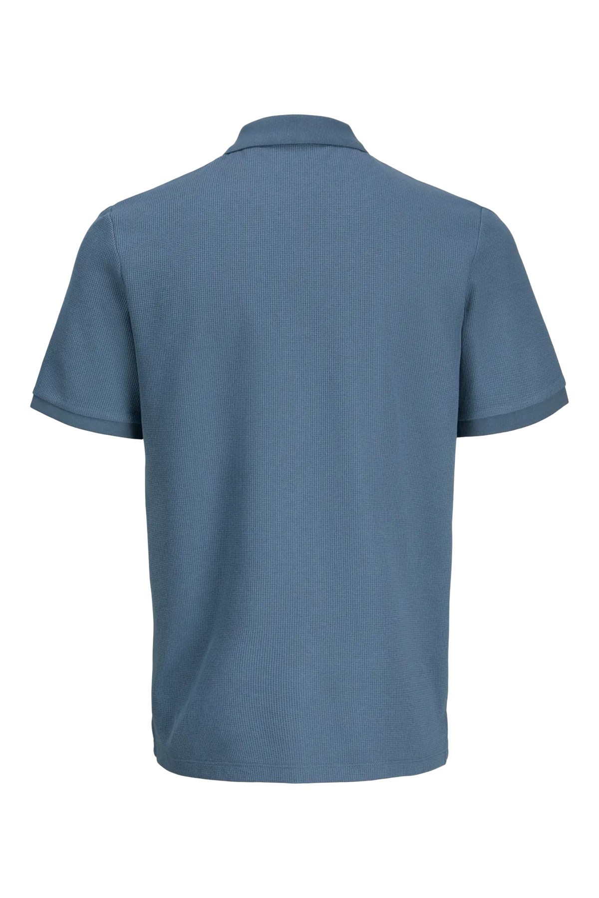 Jack & Jones Jjeaustin Fermuarlı Polo Yakalı Mavi Tshirt 12279177