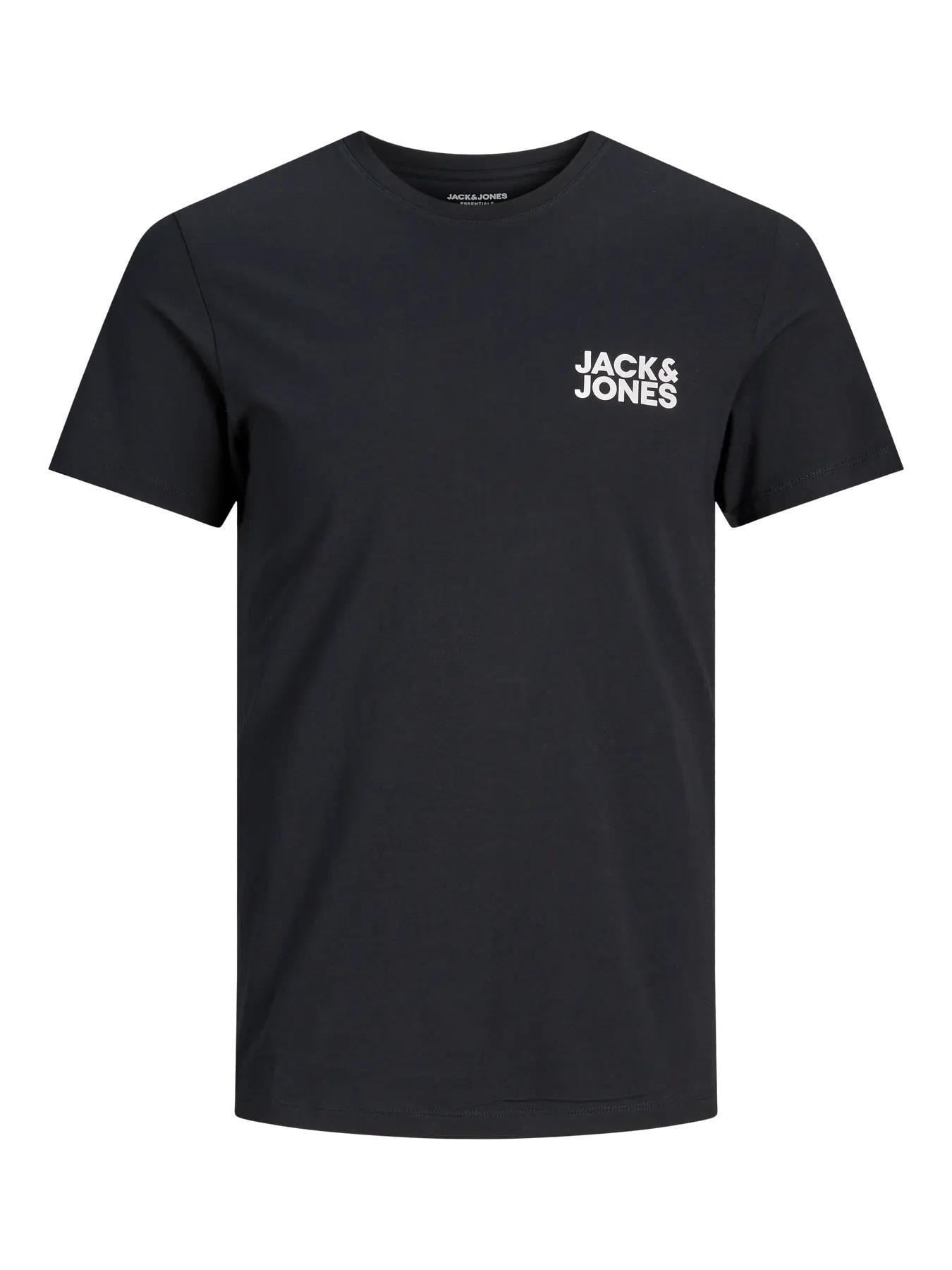 Jack & Jones JJECORP Küçük Logo Black Erkek Tişört 12151955