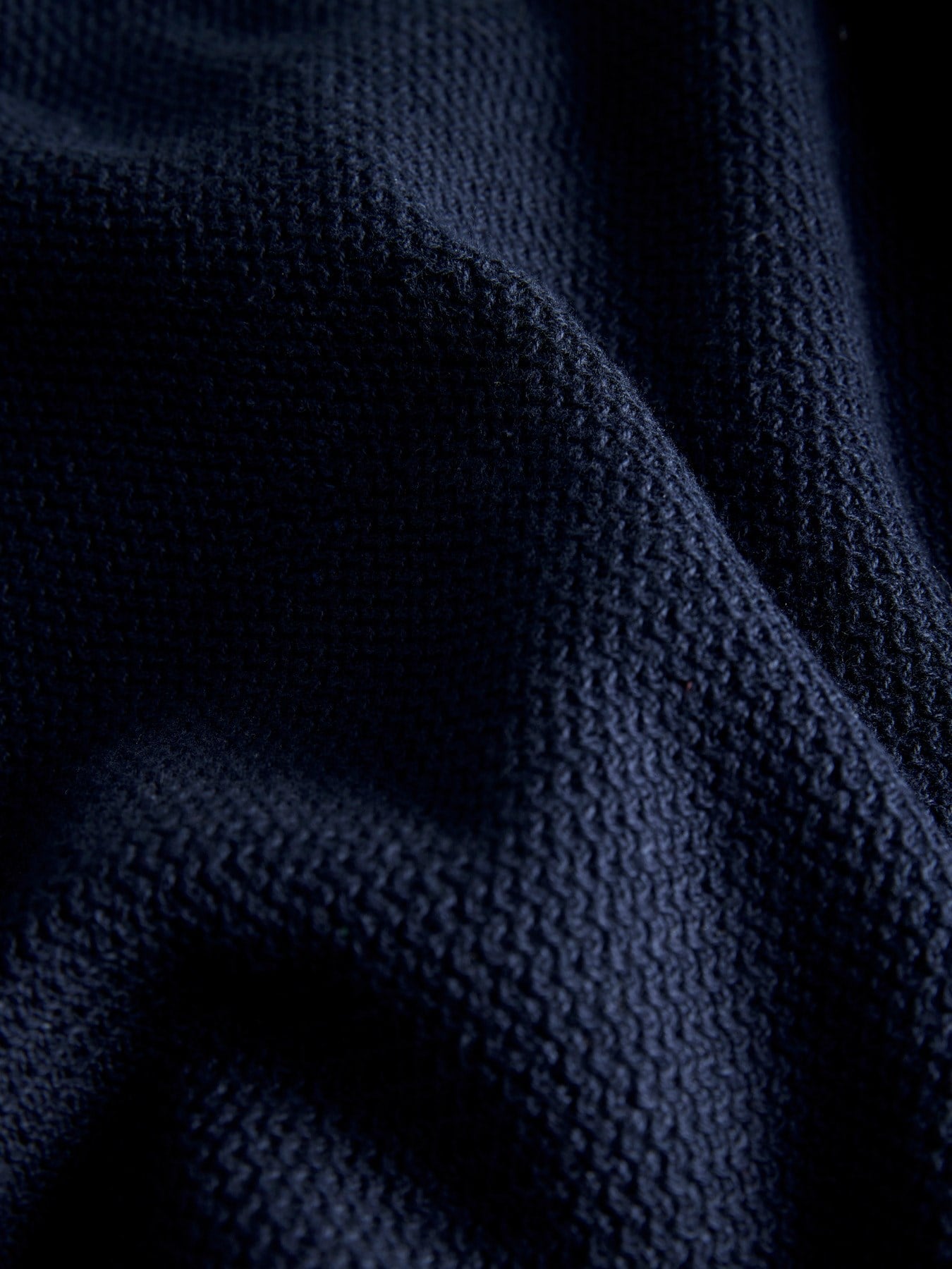 Jack & Jones JJMAX KNIT ZIP POLO SS Logolu Erkek Navy Blazer Tişört 12288544