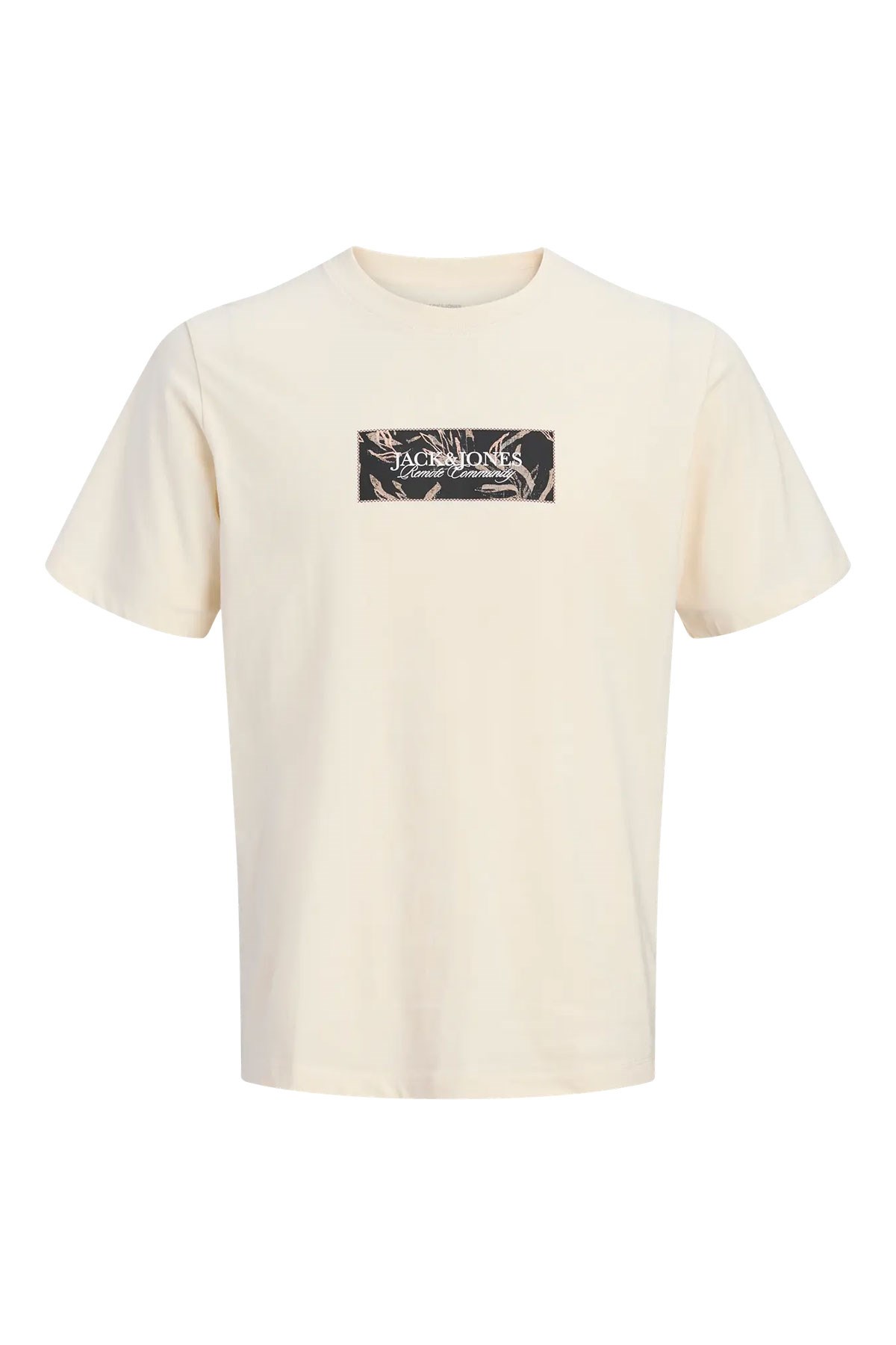 Jack & Jones Jormontauk Bisiklet Yaka Antik Beyaz Tshirt 12297890