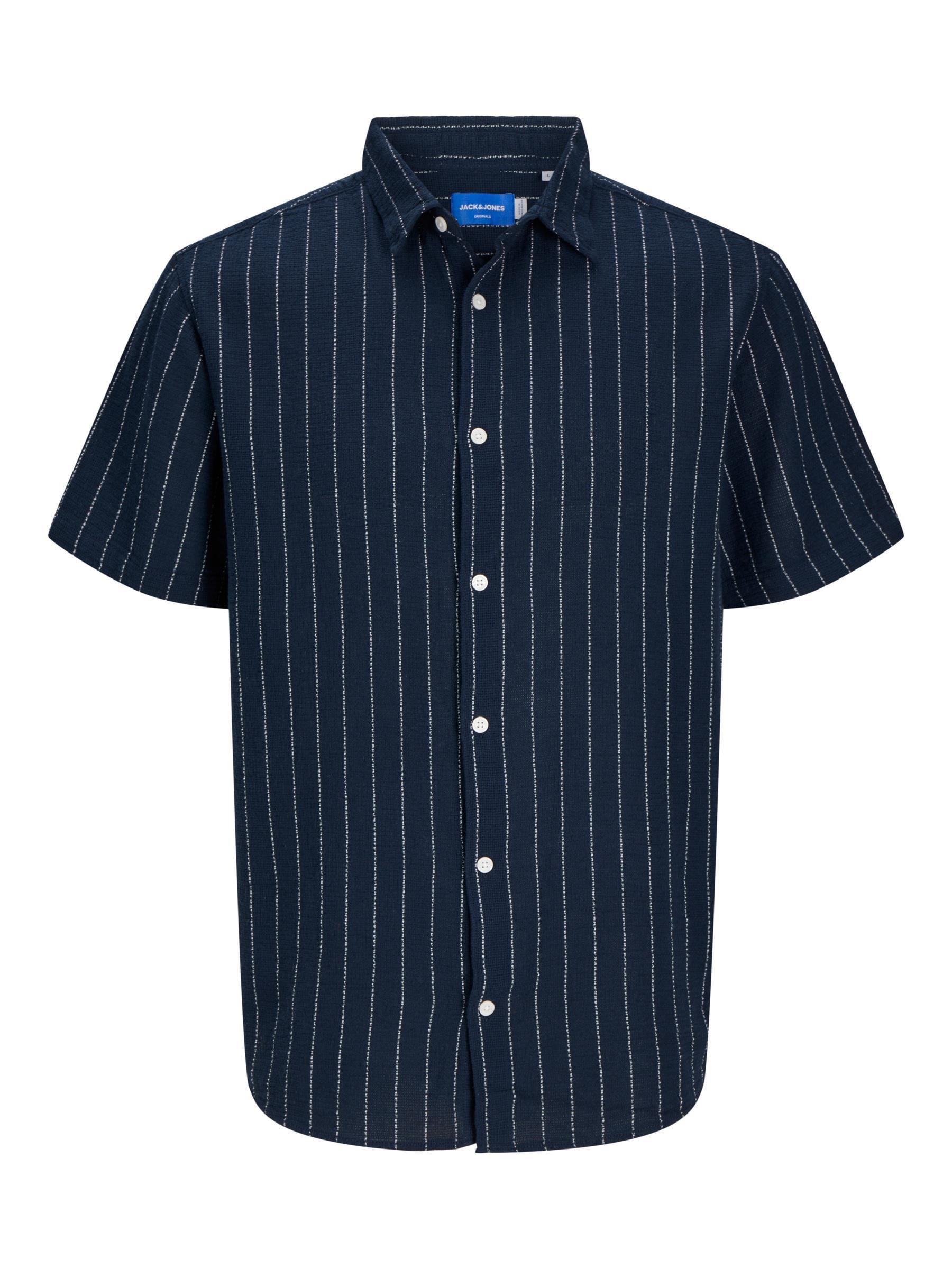 Jack & Jones JOSHUA LOOSE Erkek Kısa Kollu Gömlek Lacivert 12262660