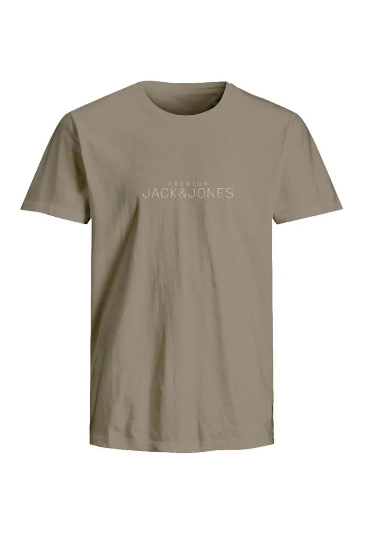 Jack & Jones JPRBLAVANCE J&J Logolu Erkek Kırık Bej Tişört 12282251