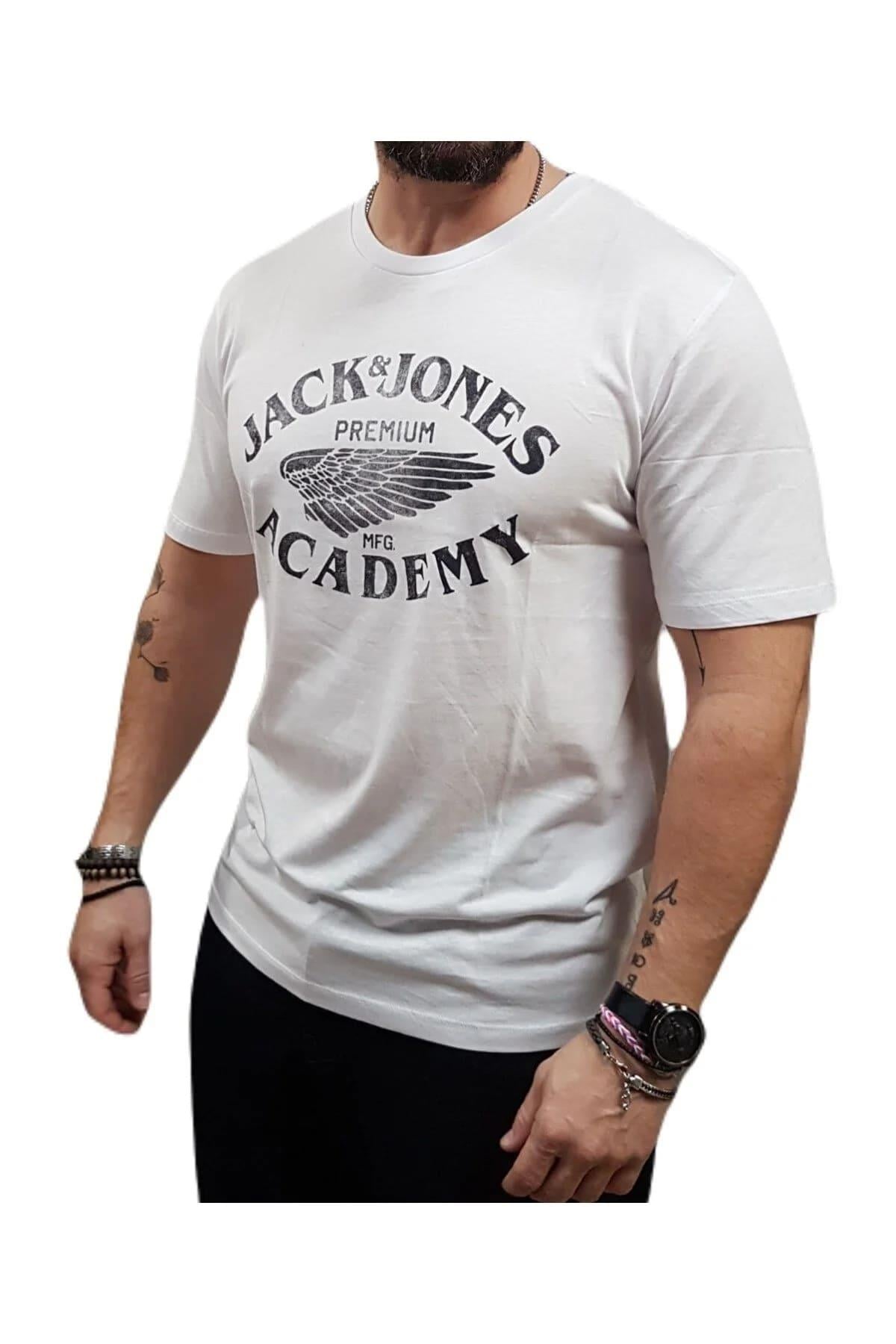 Jack & Jones JPRBLUFREDDY Bisiklet Yaka Beyaz Erkek Tişört 12276650