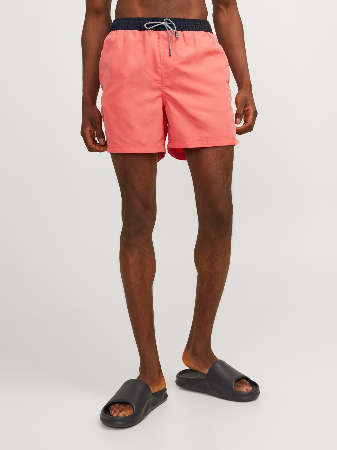 Jack & Jones JPSTFIJI JJSWIM Erkek Hot Coral Deniz Şortu 12253129
