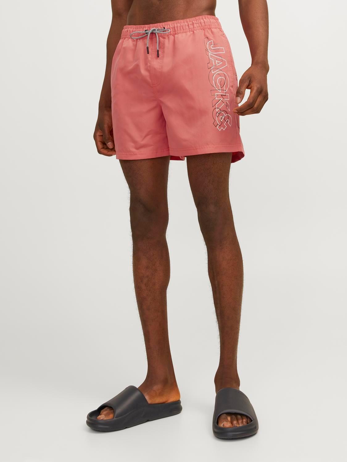 Jack & Jones JPSTFIJI LOGO Erkek Hot Coral Deniz Şortu 12253118