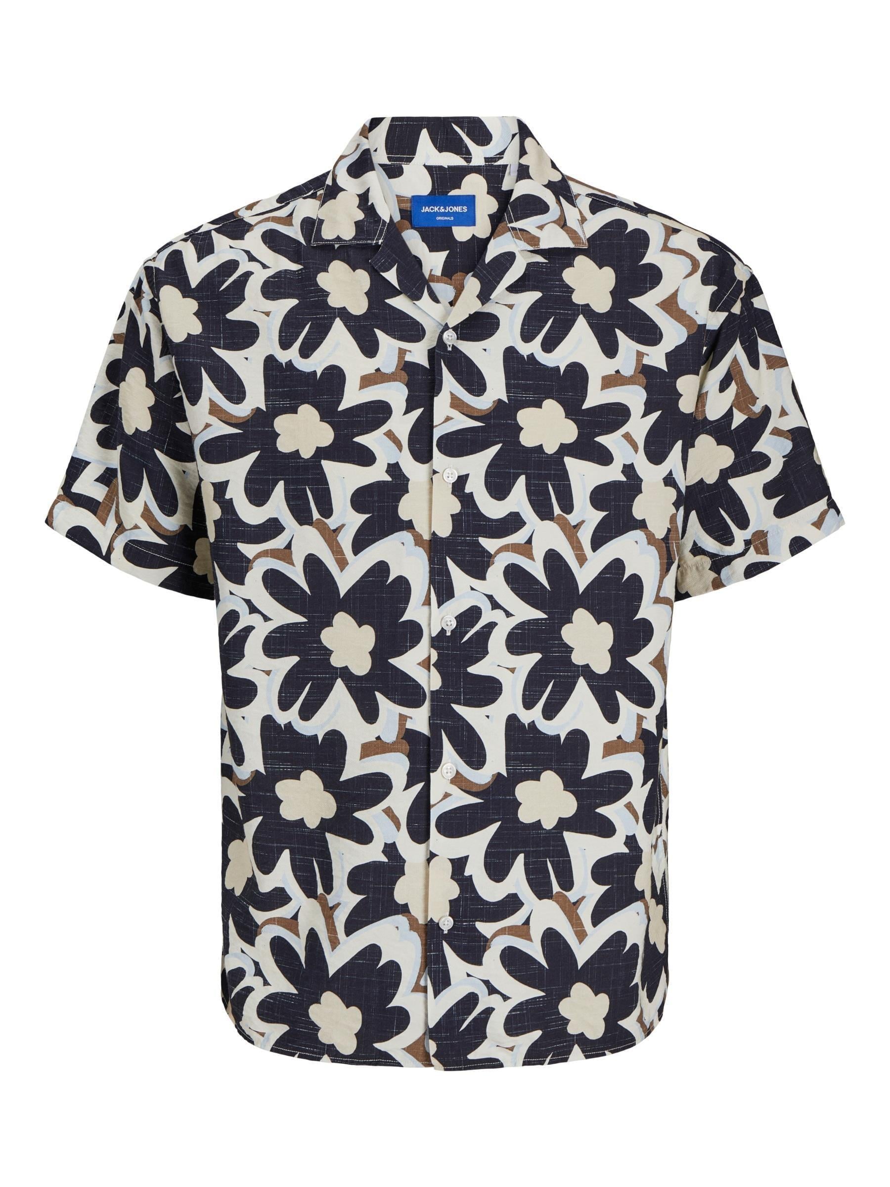 Jack & Jones LUKE FLOWER Erkek Hawaii Gömlek Sky Captain 12271597