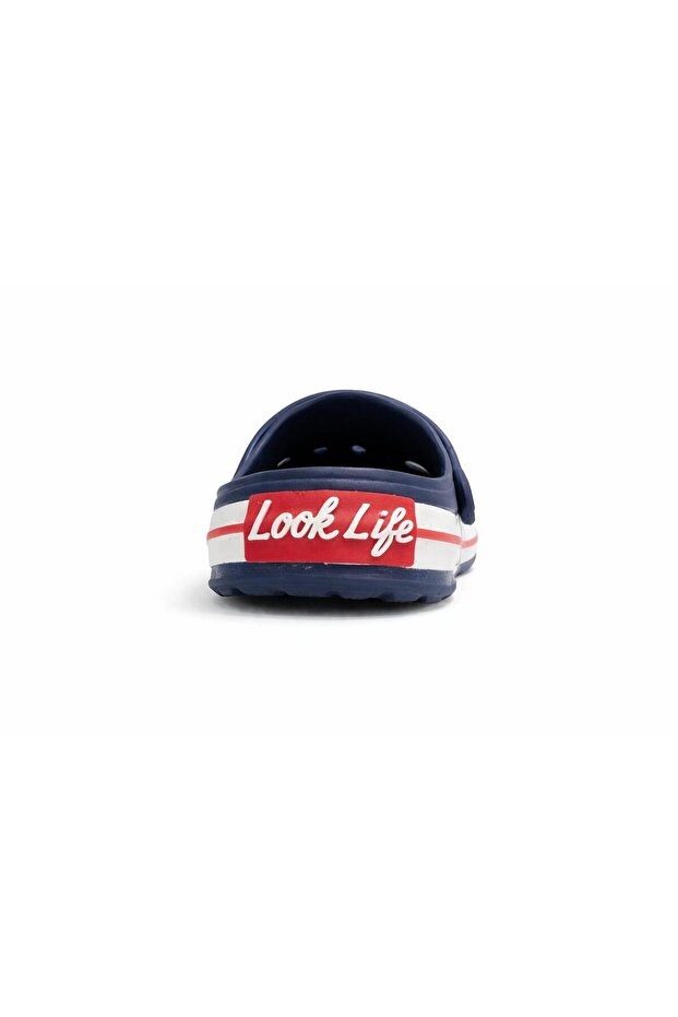 Look Life Unisex Lacivert Cross Sabo Eva Günlük Kapalı Terlik 214