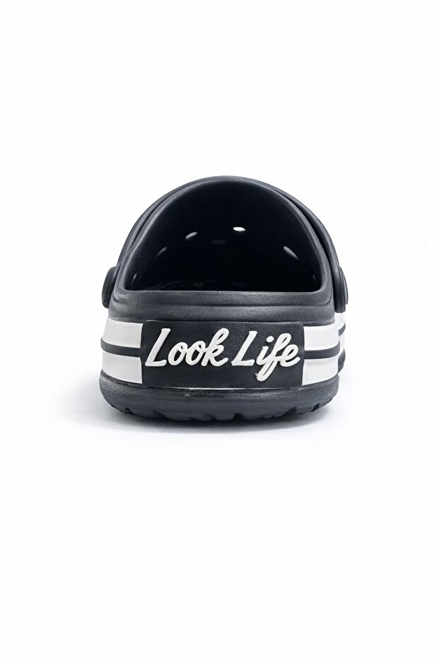 Look Life Unisex Siyah Cross Sabo Eva Günlük Kapalı Terlik 214