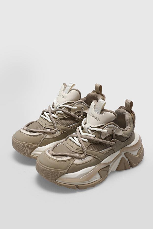 Lufian Kate Bej Kadın Sneaker Ayakkabı 122230015