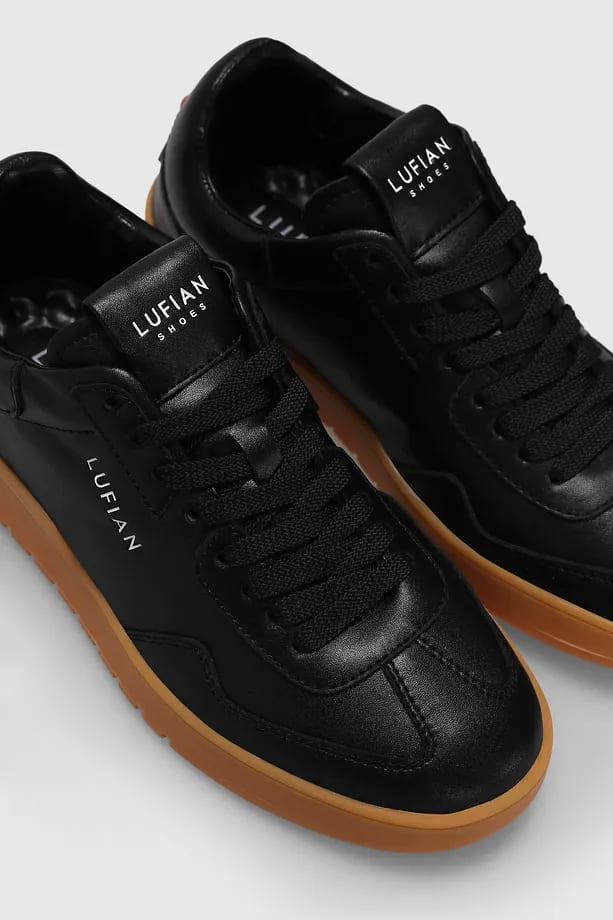 Lufian Luana Siyah Hakiki Deri Kadın Sneaker Ayakkabı 121230029