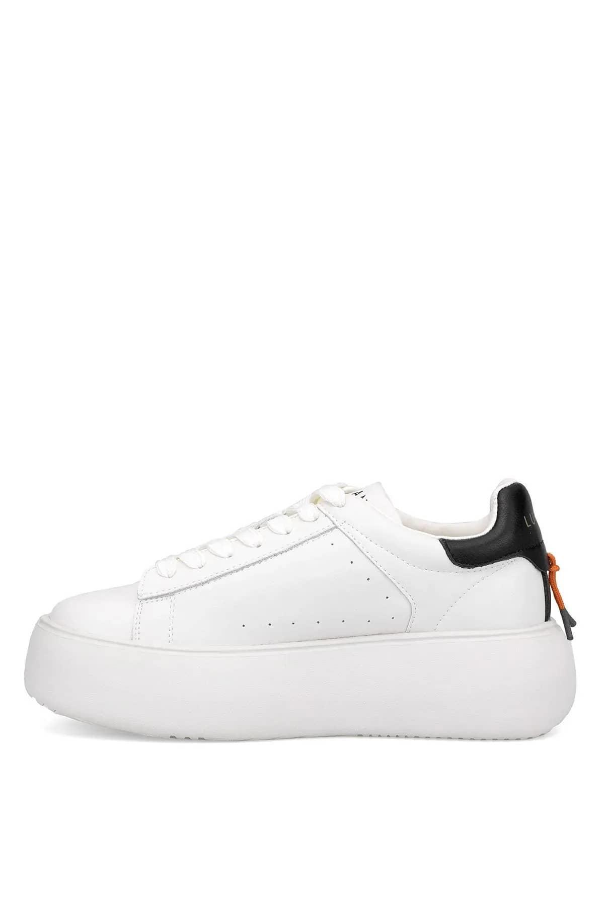 Lufian Marcella Beyaz Hakiki Deri Kadın Sneaker Ayakkabı 121230031