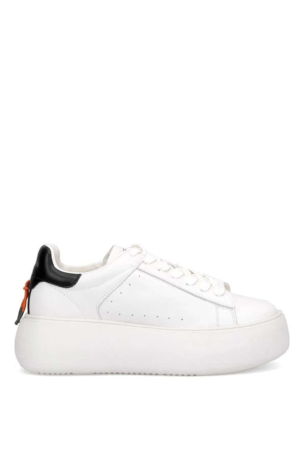 Lufian Marcella Beyaz Hakiki Deri Kadın Sneaker Ayakkabı 121230031