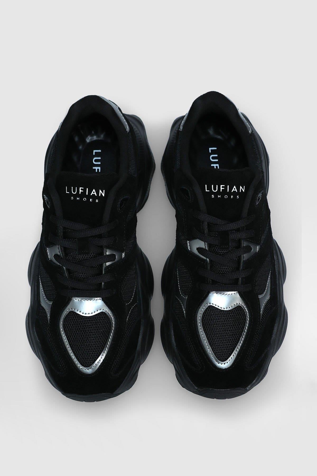 Lufian Mark Siyah Hakiki Deri Erkek Sneaker Ayakkabı 112230240