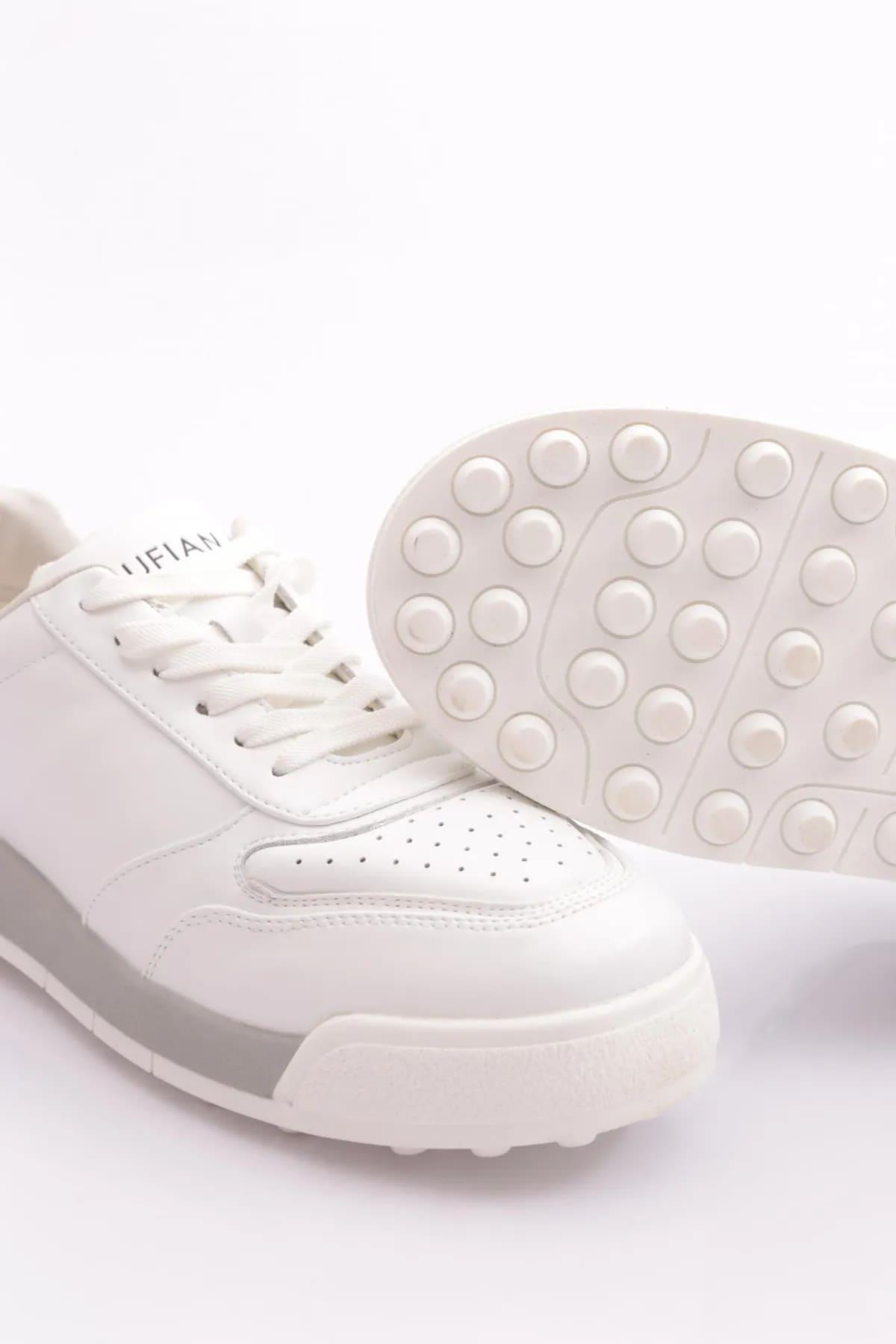 Lufian Noah Beyaz Hakiki Deri Erkek Sneaker Ayakkabı 112230192