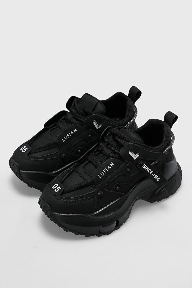 Lufian Stormy Siyah Kadın Sneaker Ayakkabı 122230014