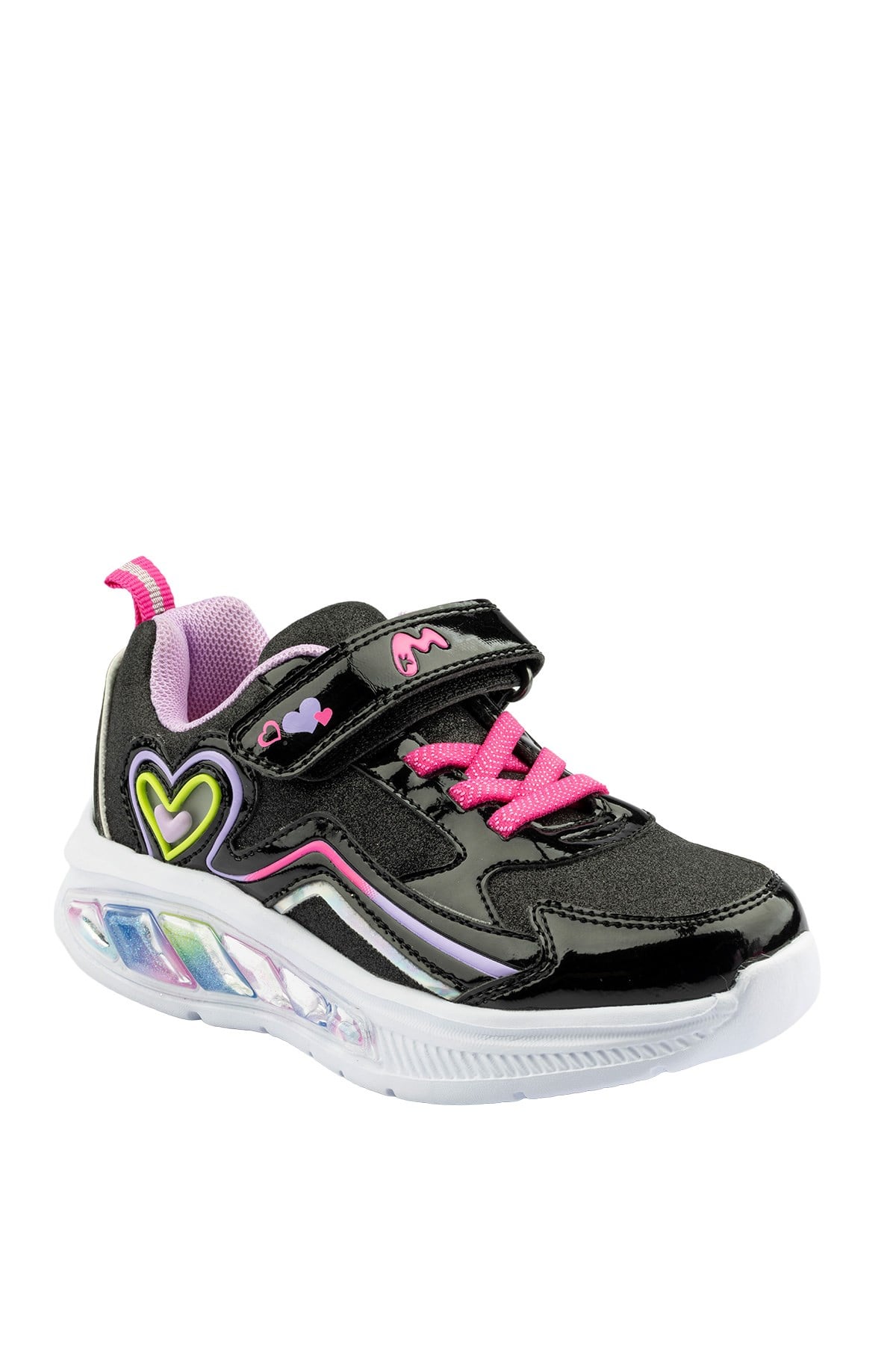 Marco Kids Işıklı Siyah Çocuk Spor Ayakkabı 03-26Y309-P1