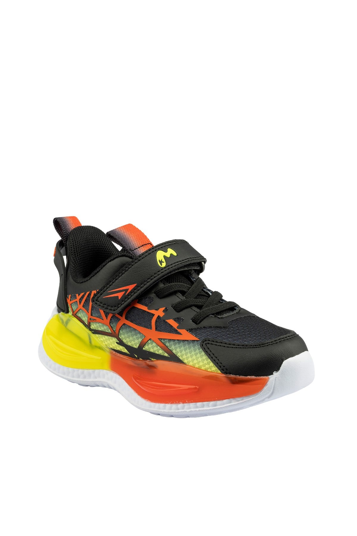 Marco Kids Siyah Turuncu Çocuk Işıklı Spor Ayakkabı 03-26Y303-S2