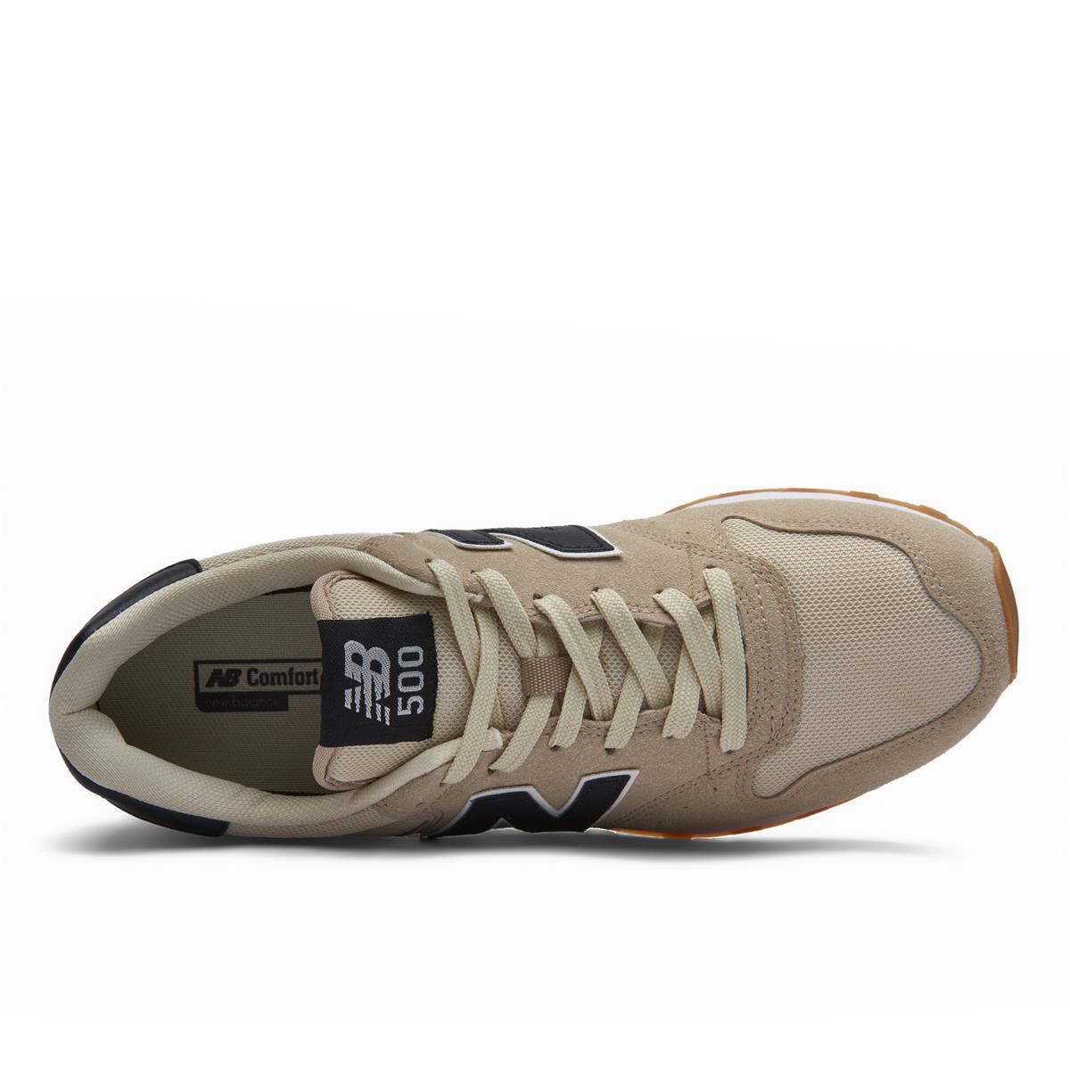 New Balance Bej Siyah Erkek Spor Ayakkabı GM500BEB