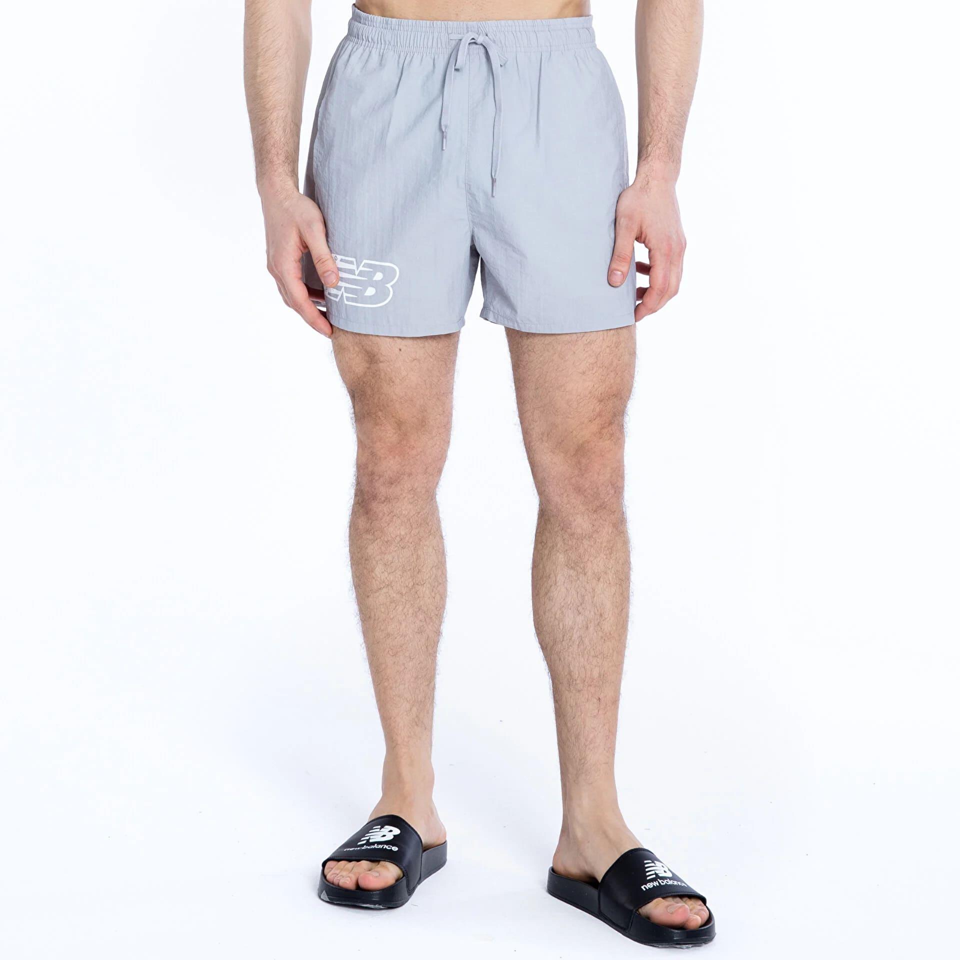 New Balance Erkek Gri Deniz Şortu MNS1325-AG