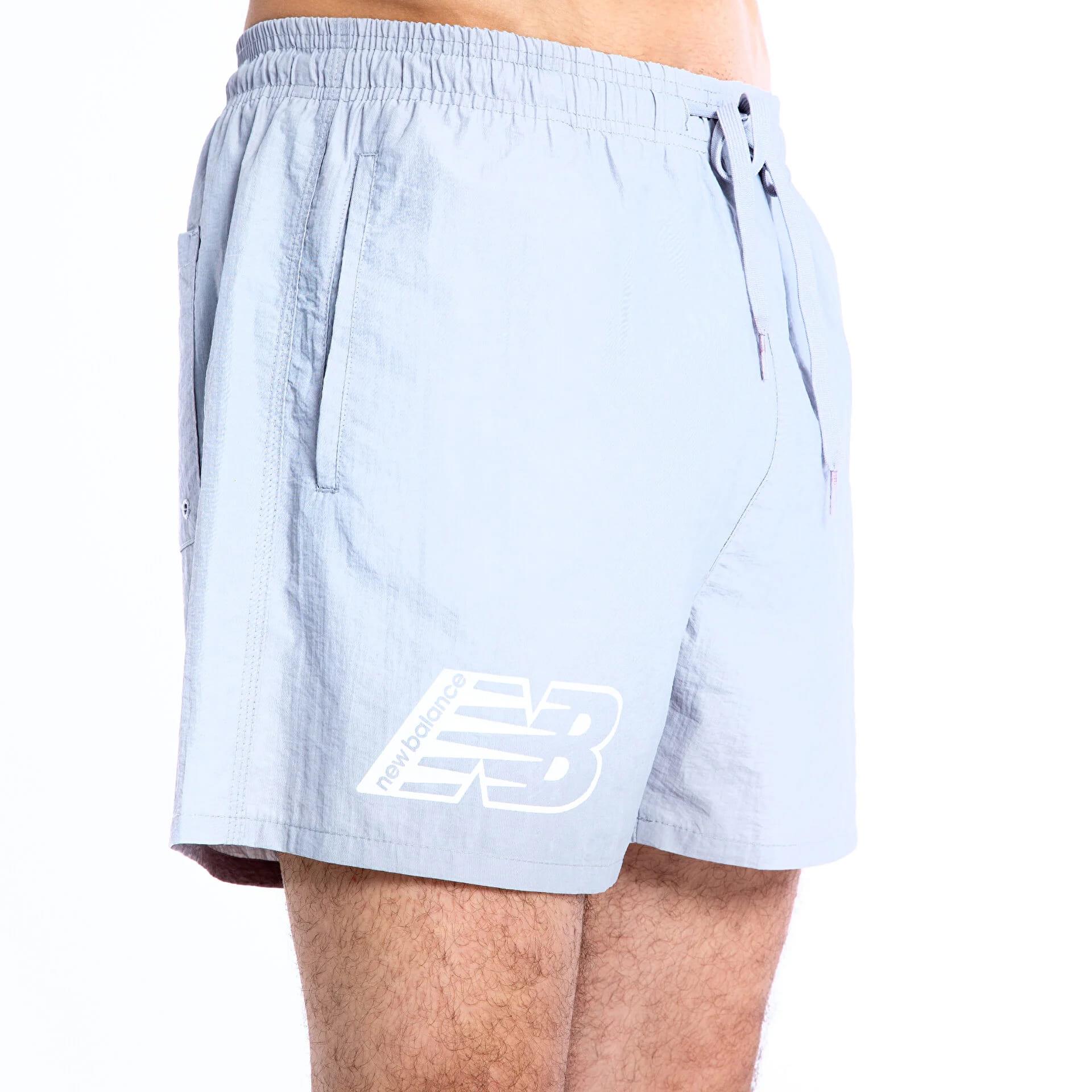 New Balance Erkek Gri Deniz Şortu MNS1325-AG