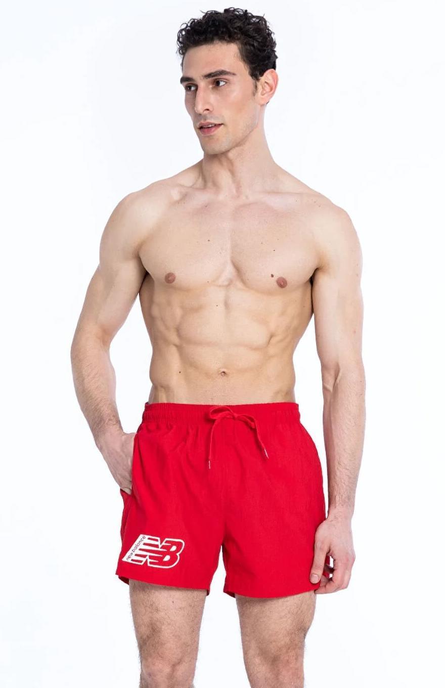 New Balance Erkek Kırmızı Deniz Şortu MNS1325-RED