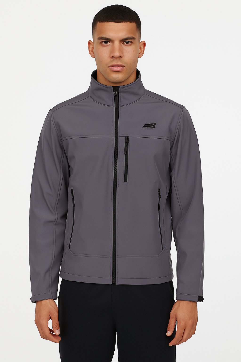 New Balance MNJ3301 ANT SoftShell Jacket Erkek Mont Antrasit