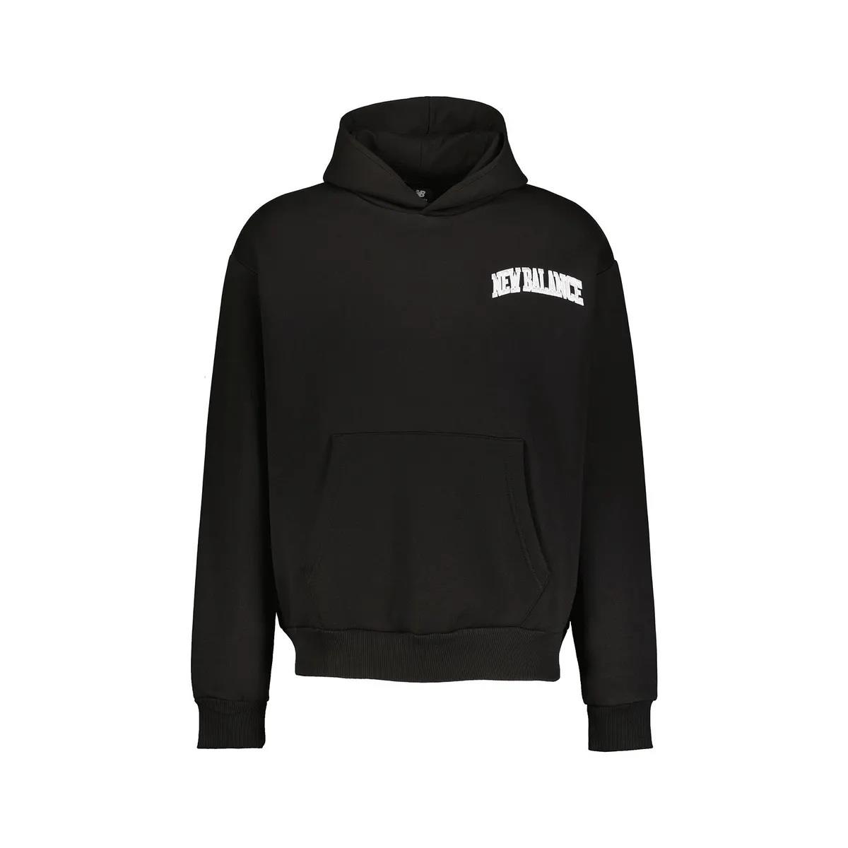 New Balance Siyah Erkek Hoodie Kapşonlu Sweatshirt UNH3350-BK