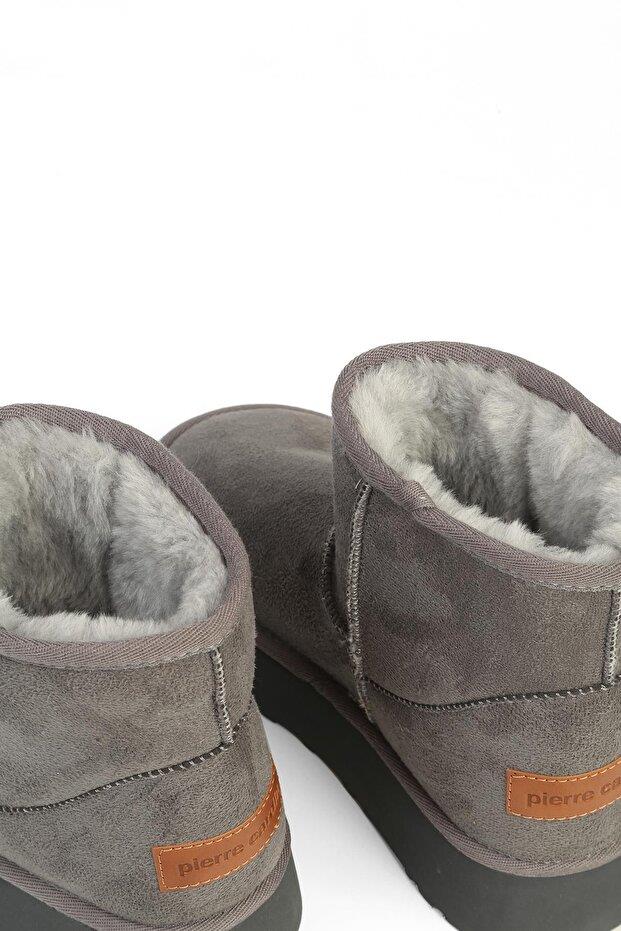 Pierre Cardin Kadın İçi Peluş Süet Füme Yüksek Taban Günlük Bot 52710