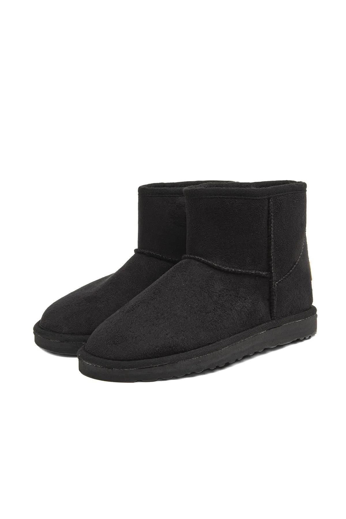Pierre Cardin Kadın İçi Peluş Süet Siyah Günlük Bot 52127