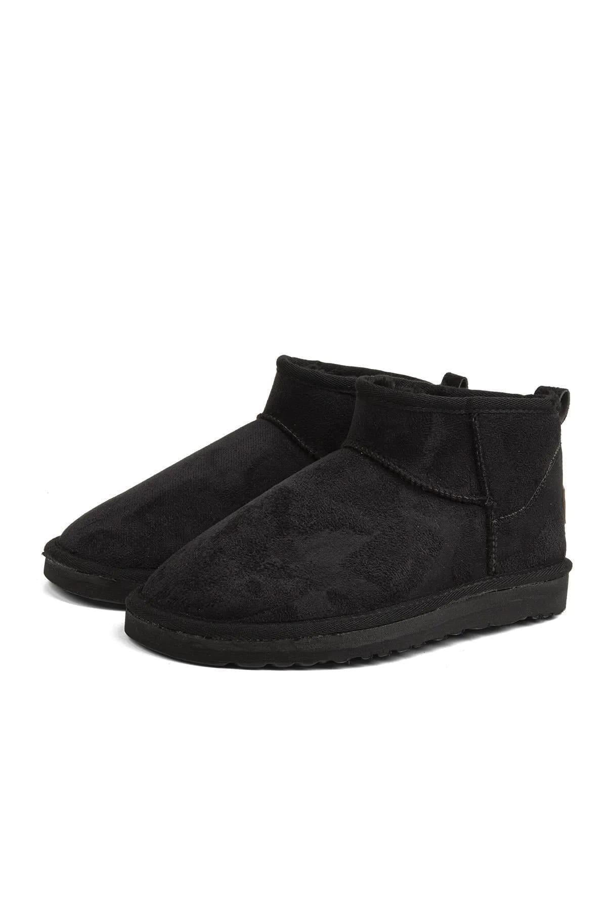 Pierre Cardin Kadın İçi Peluş Süet Siyah Günlük Bot 52126