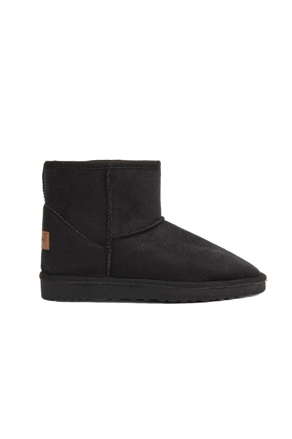 Pierre Cardin Kadın İçi Peluş Süet Siyah Günlük Bot 52127