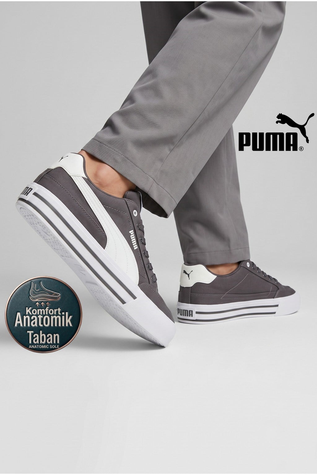 Puma Court Classic Vulc FS Beyaz Siyah Erkek Sneaker Günlük Spor Ayakkabı 396353-02