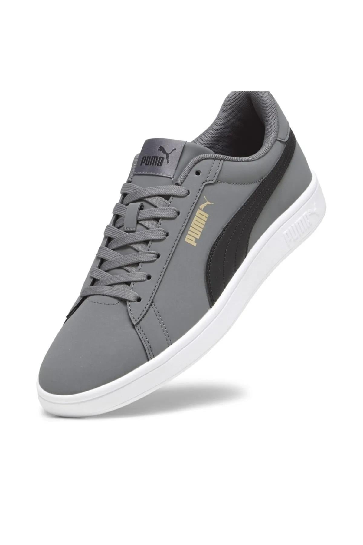 Puma Smash Buck Sneaker Gri Siyah Bay Günlük Spor Ayakkabı 392336-02-365160-08