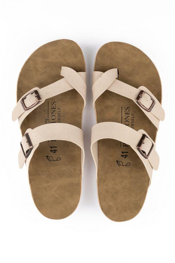 Roy Jones 7010 SunnyStride Unisex Bej Günlük Terlik