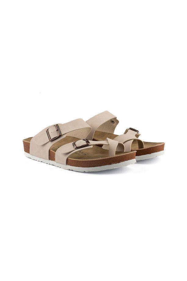 Roy Jones 7010 SunnyStride Unisex Bej Günlük Terlik