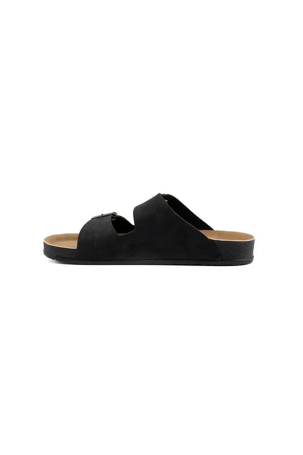 Roy Jones BreezeStep Unisex Siyah Çift Toka Günlük Terlik 6500