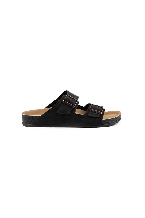 Roy Jones BreezeStep Unisex Siyah Çift Toka Günlük Terlik 6500