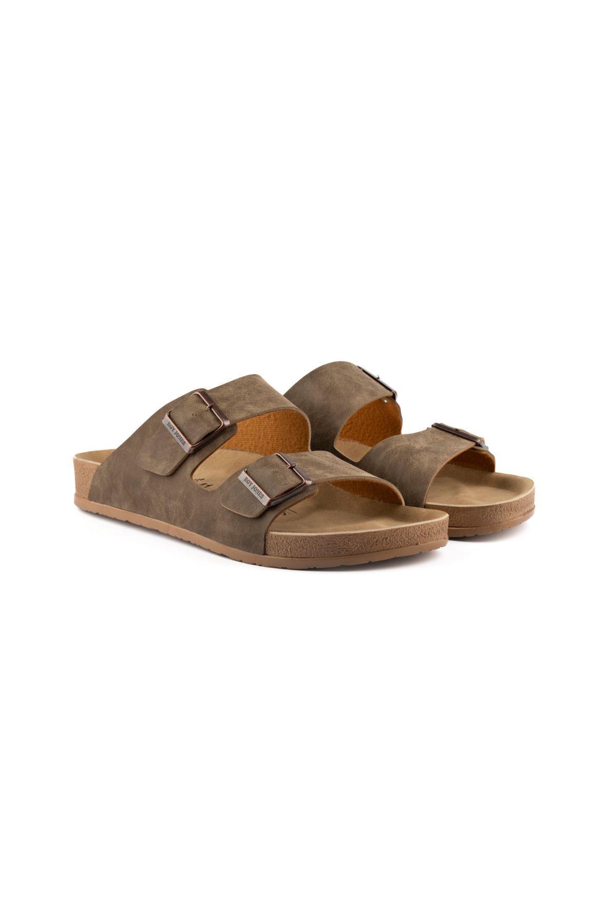 Roy Jones BreezeStep Unisex Vizon Çift Toka Günlük Terlik 6500
