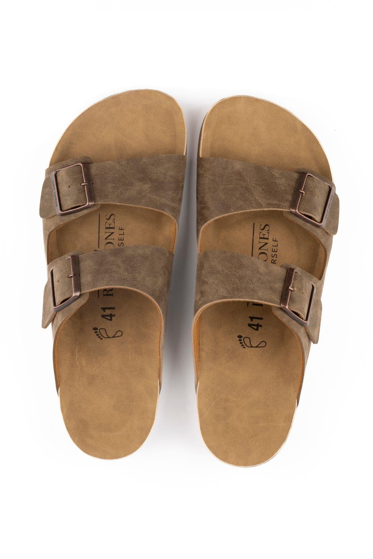 Roy Jones BreezeStep Unisex Vizon Çift Toka Günlük Terlik 6500