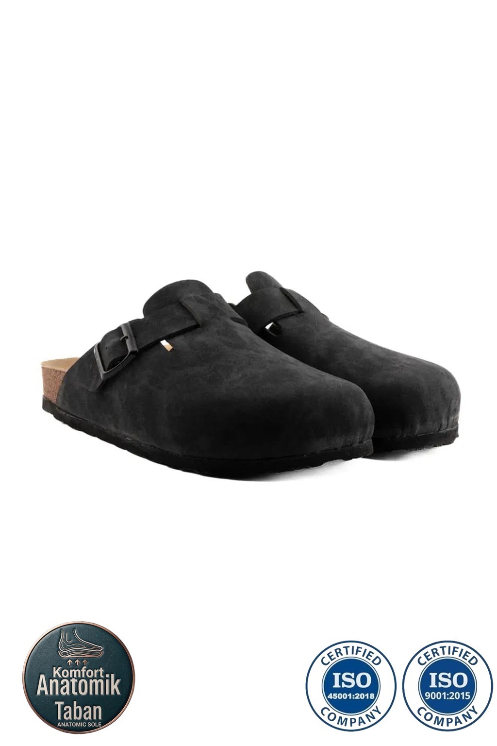 Roy Jones Sabo 7005 Unisex Siyah Kapalı Günlük Terlik