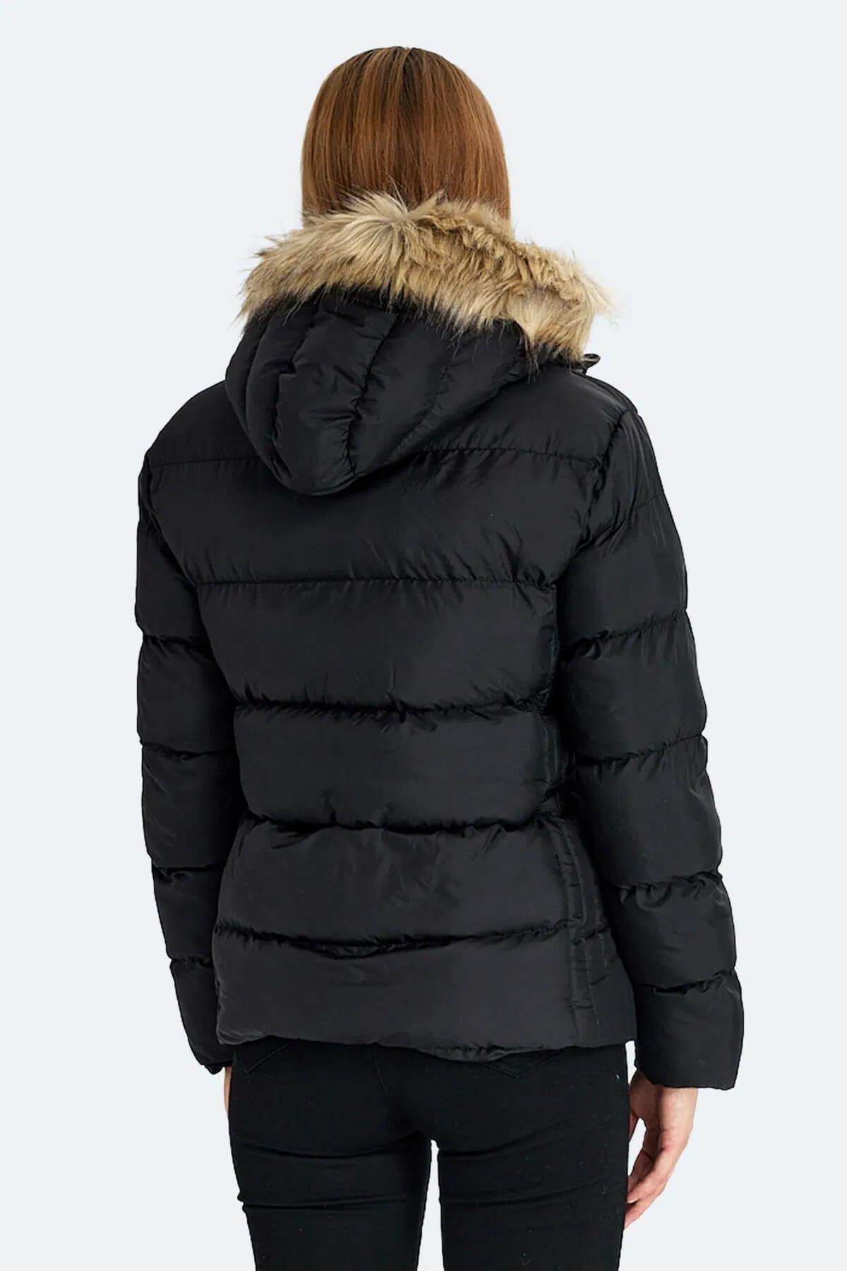 Slazenger Guest Kadın Puffer Şişme Mont Siyah