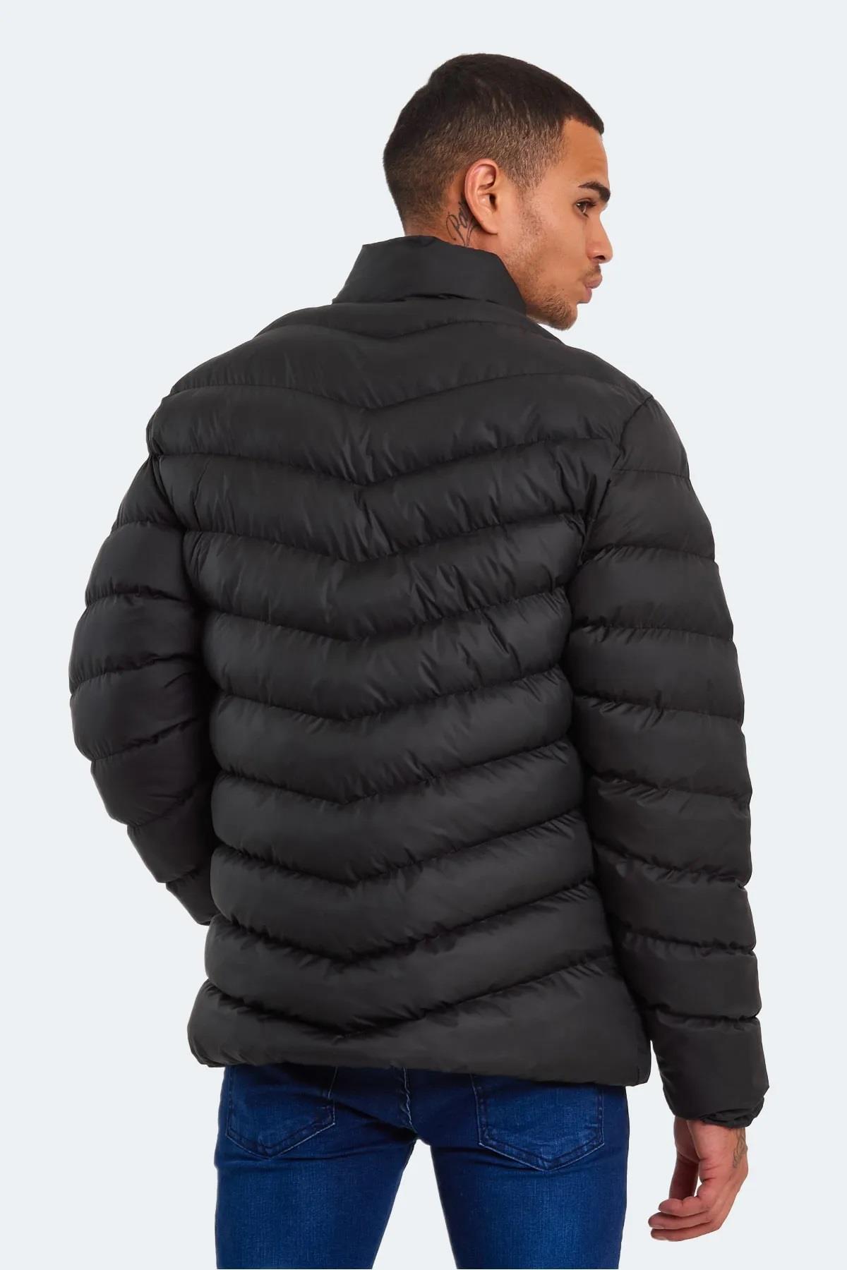 Slazenger Hear Erkek Puffer Şişme Mont Siyah