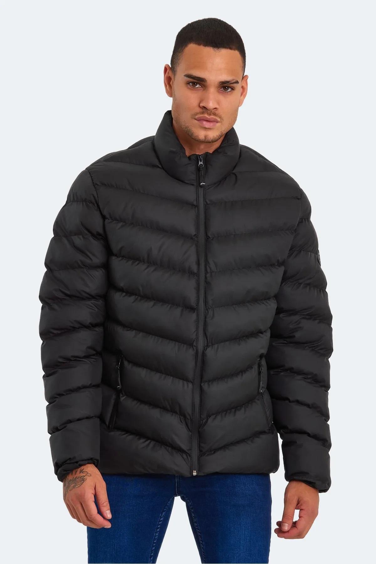 Slazenger Hear Erkek Puffer Şişme Mont Siyah
