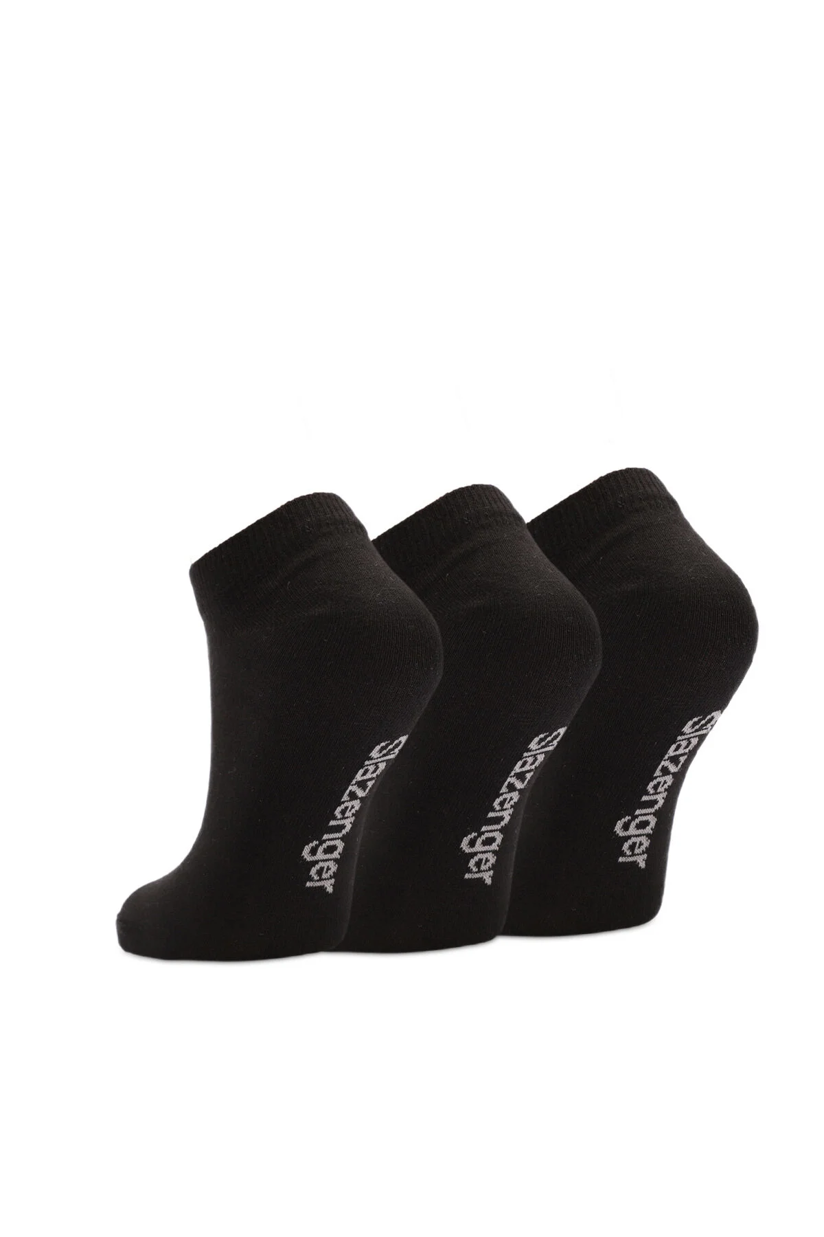 Slazenger Jaime Unisex Spor Kısa Çorap 36-44 Siyah 3 lü Paket