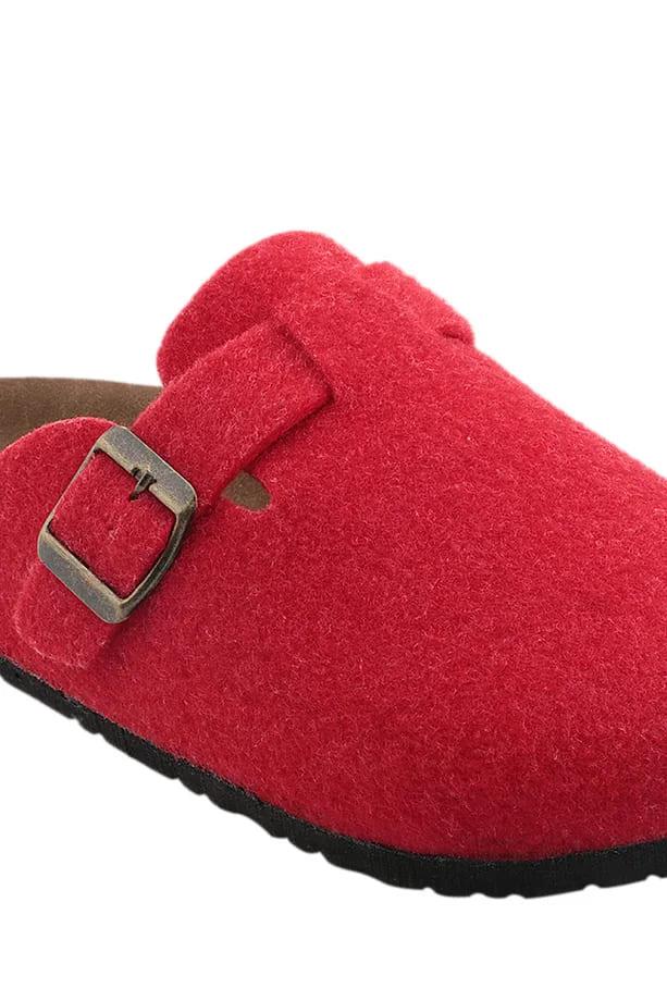 Slazenger Leo Kadın Kırmızı Keçe Ev Terlik