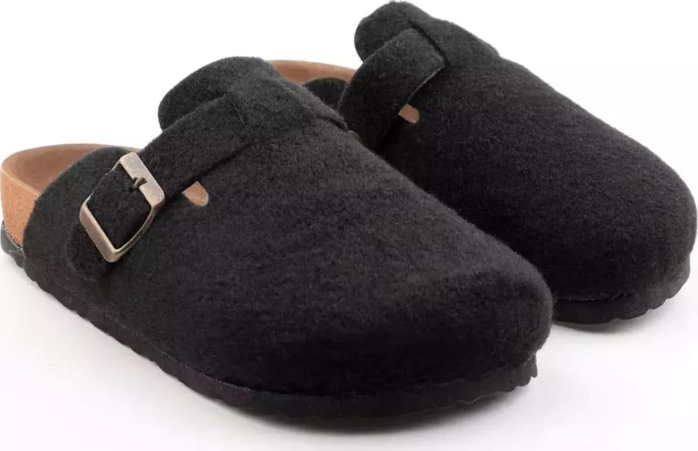 Slazenger Leo Kadın Siyah Keçe Ev Terlik