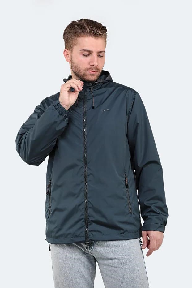 Slazenger OFANS Yağmurluk Rüzgarlık Erkek Mont Petrol