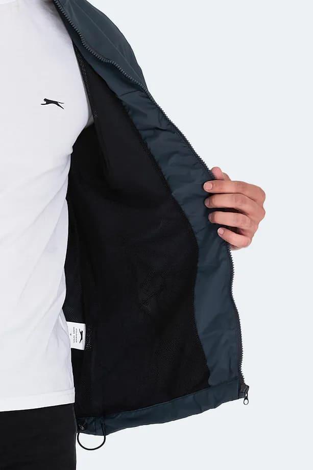 Slazenger RAREN Yağmurluk Rüzgarlık Erkek Mont Petrol