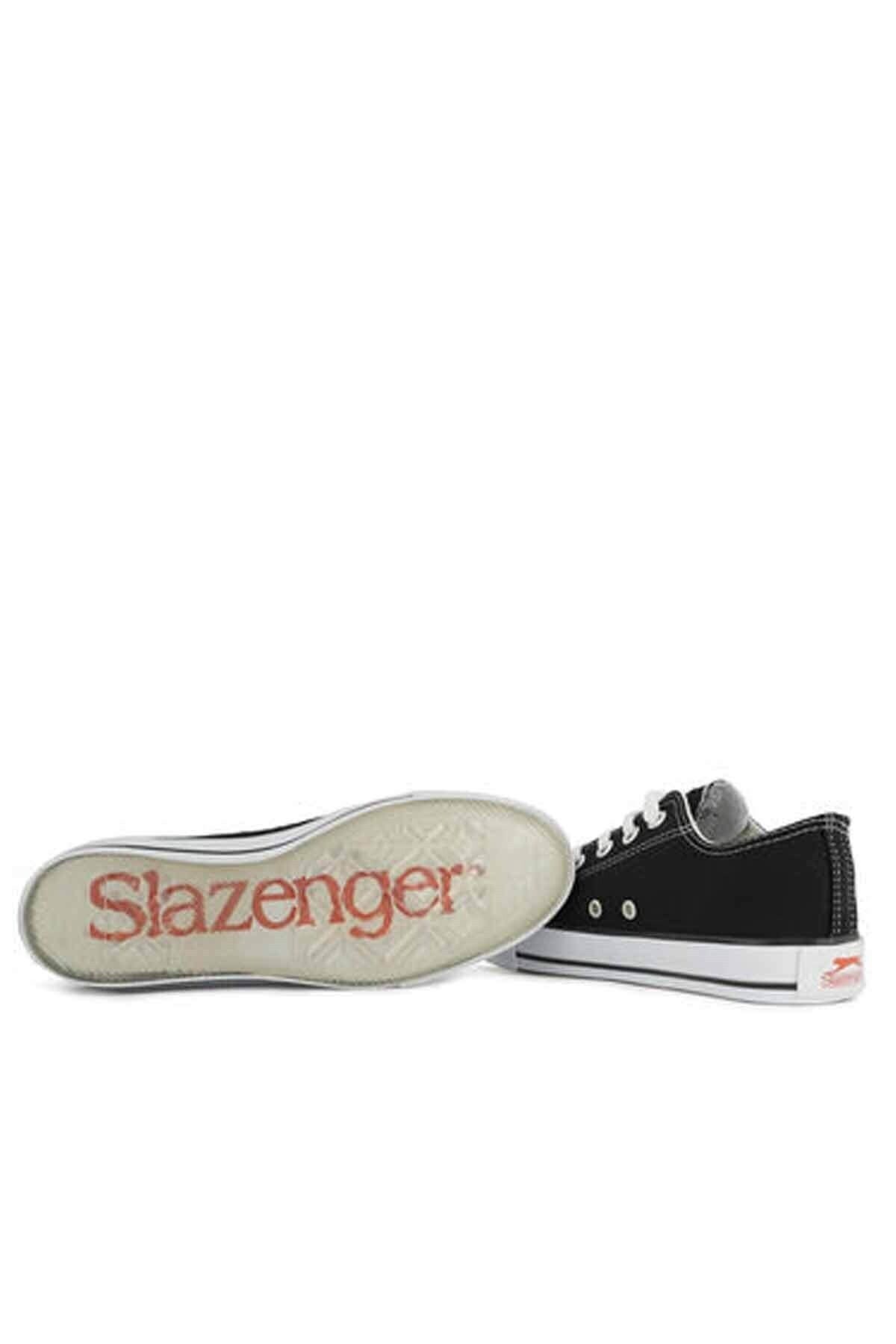 Slazenger Sun Kadın Kanvas Siyah Sneaker Spor Ayakkabı